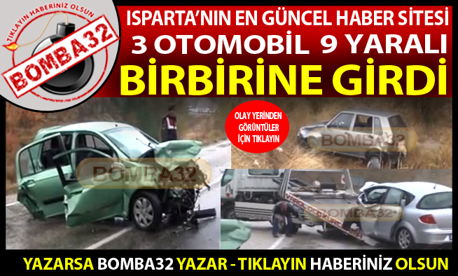 Trafik kazası 9 yaralı